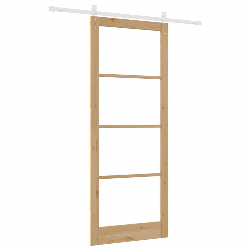 Sliding Door ORKDAL Brown 36.6 x 91.3 in Solid Pine wood