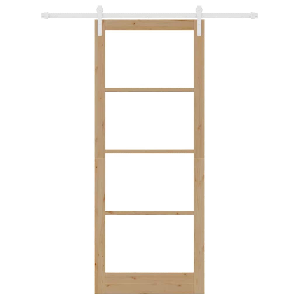 Sliding Door ORKDAL Brown 36.6 x 91.3 in Solid Pine wood