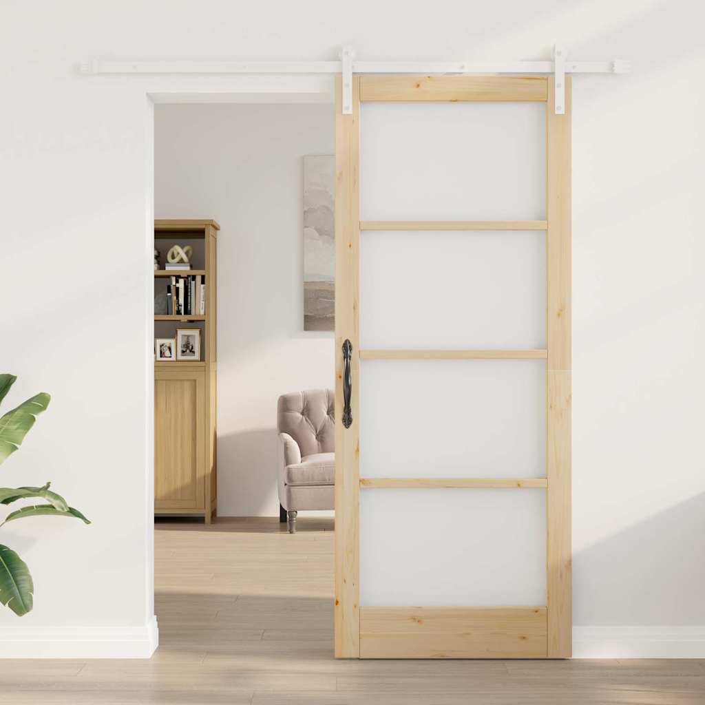 Sliding Door ORKDAL Brown 33.9 x 83.1 in Solid Pine wood