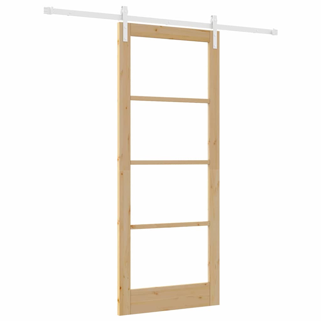 Sliding Door ORKDAL Brown 33.9 x 83.1 in Solid Pine wood