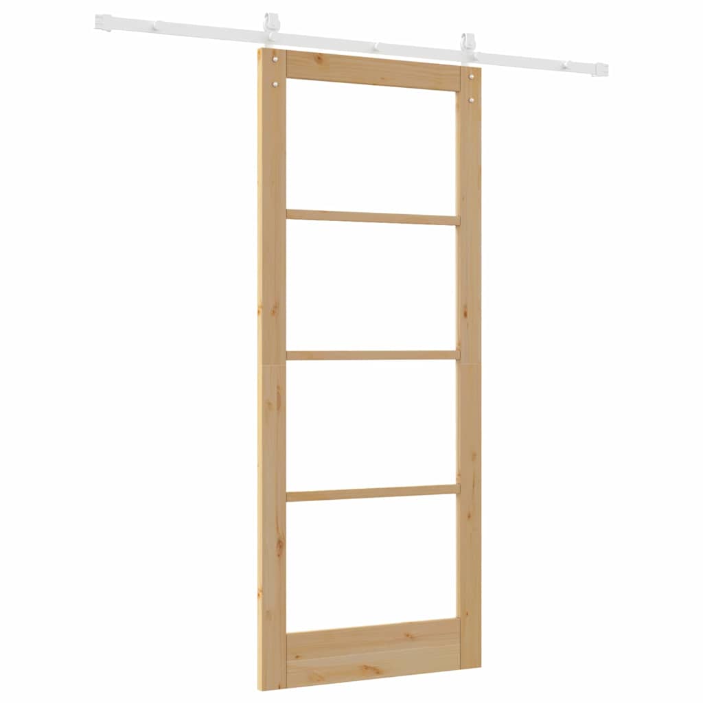 Sliding Door ORKDAL Brown 33.9 x 83.1 in Solid Pine wood