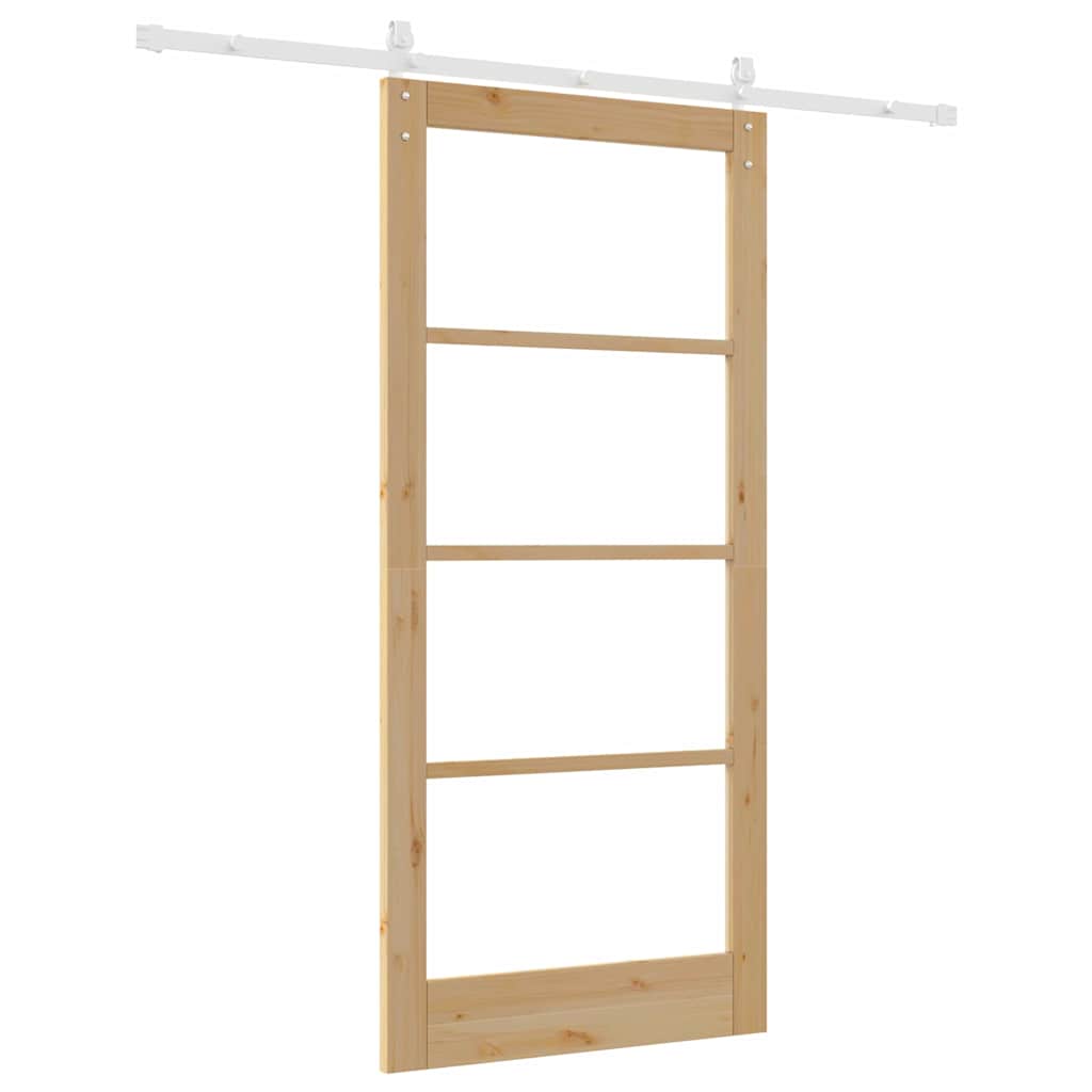 Sliding Door ORKDAL Brown 36.6 x 79.5 in Solid Pine wood