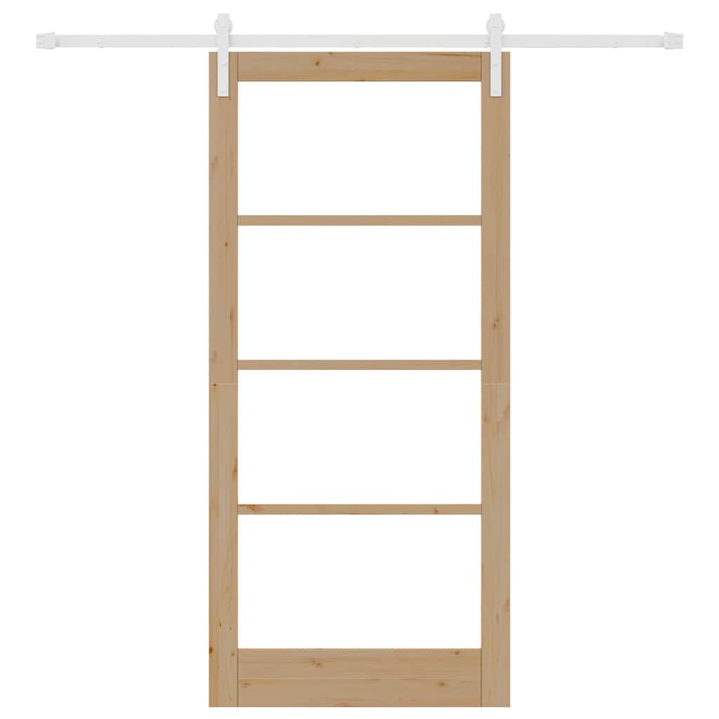 Sliding Door ORKDAL Brown 36.6 x 79.5 in Solid Pine wood