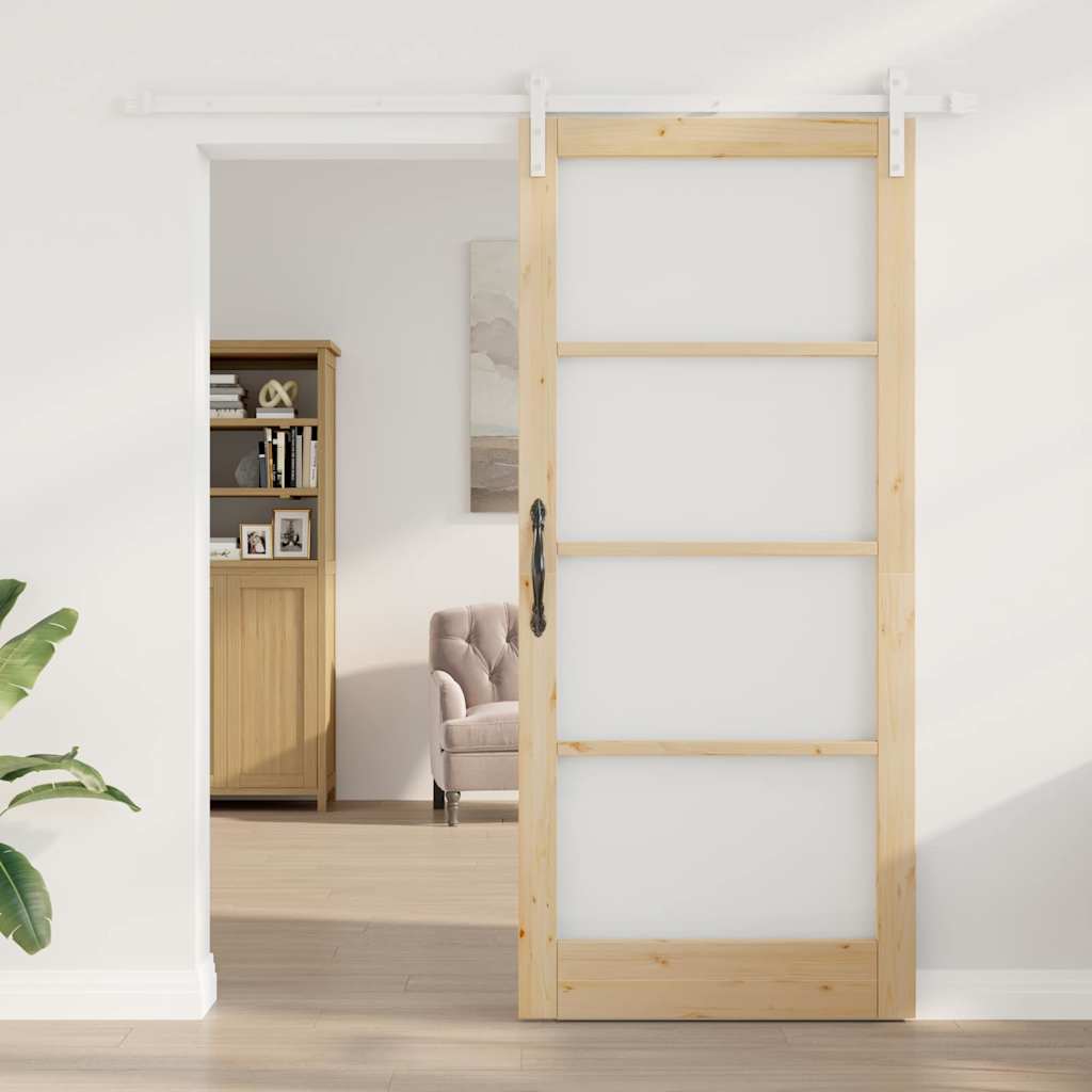 Sliding Door ORKDAL Brown 36.6 x 83.1 in Solid Pine wood