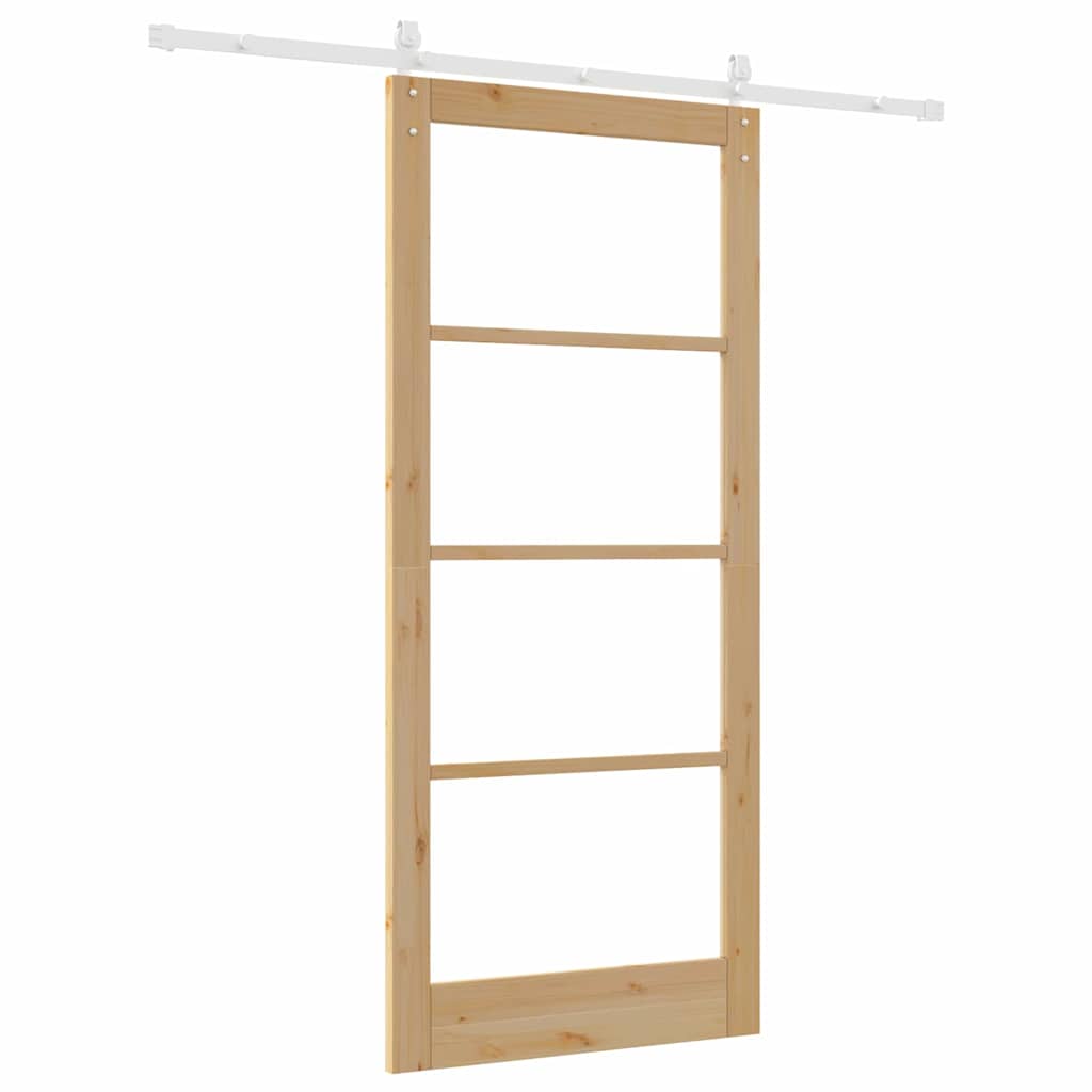 Sliding Door ORKDAL Brown 36.6 x 83.1 in Solid Pine wood