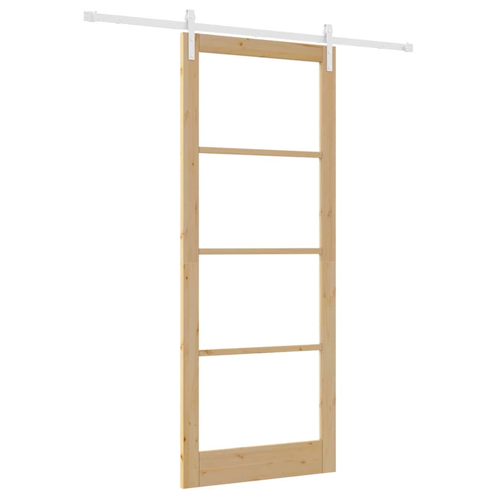 Sliding Door ORKDAL Brown 36.6 x 91.3 in Solid Pine wood