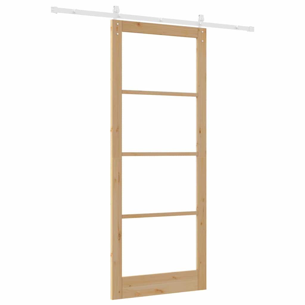Sliding Door ORKDAL Brown 36.6 x 91.3 in Solid Pine wood