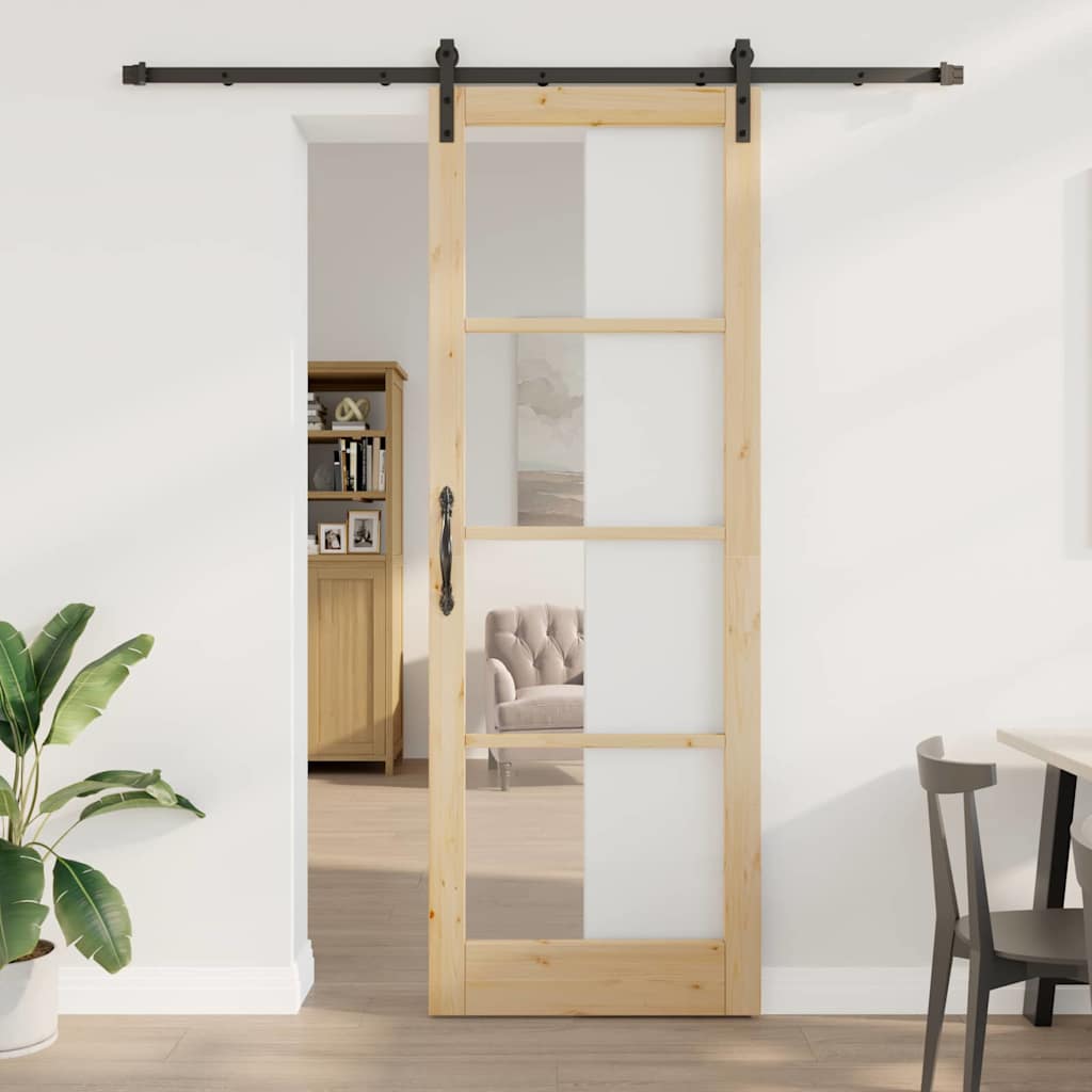 Sliding Door Other ORKDAL Brown 32.7 x 91.4 in Wood and metal