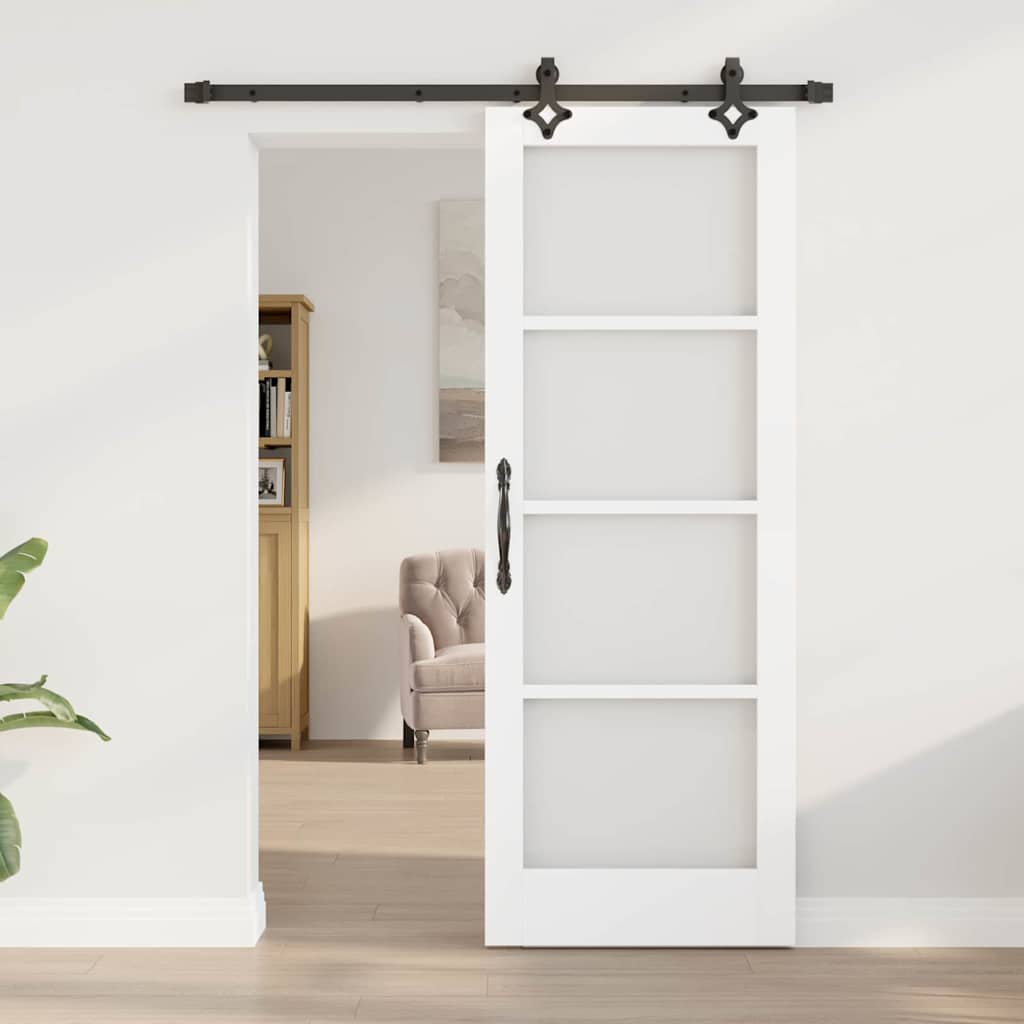 Sliding Door Other Manual White 29 x 78 in Wood and metal