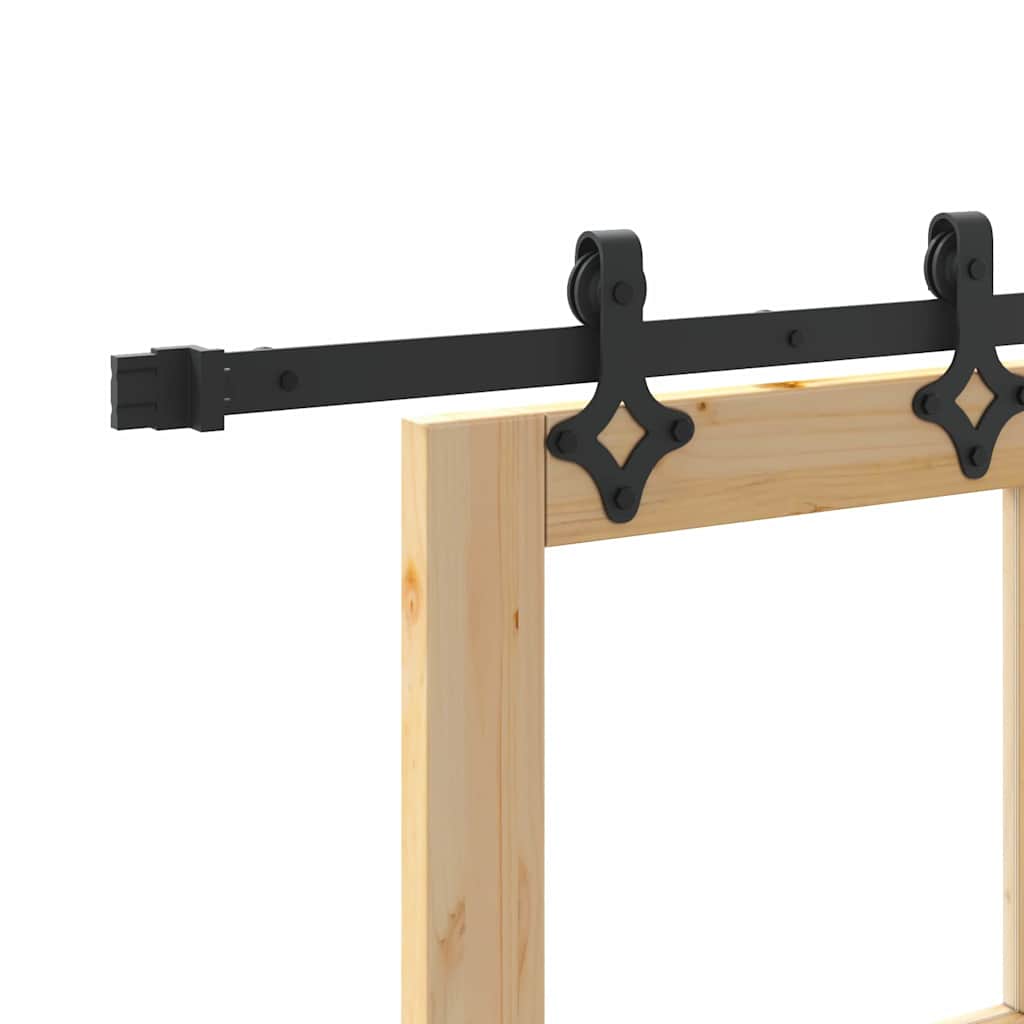 Sliding Door Other Manual Brown 32.7 x 91.4 in Wood and metal
