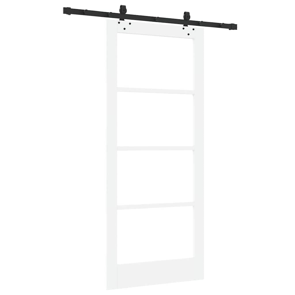 Sliding Door Other Manual White 33.9 x 78.1 in Wood and metal