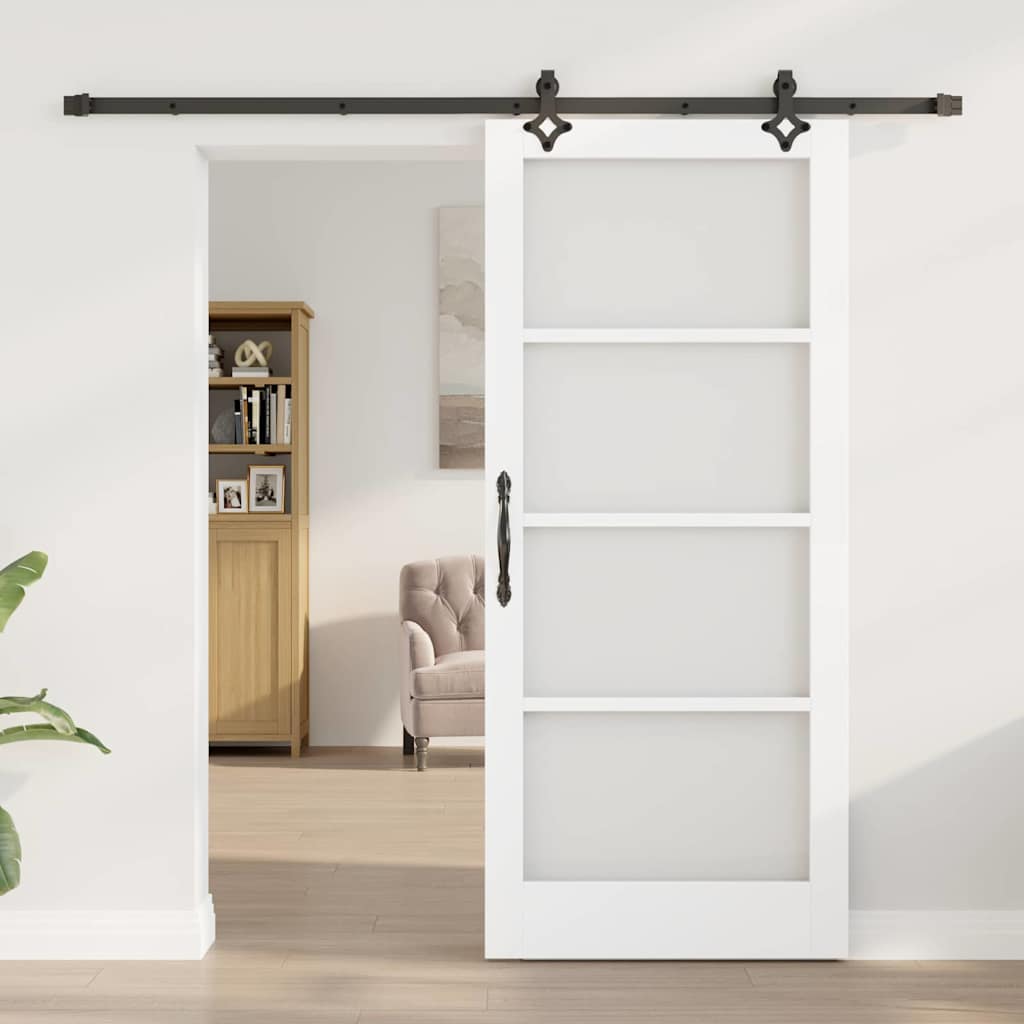 Sliding Door Other Manual White 33.9 x 78.1 in Wood and metal
