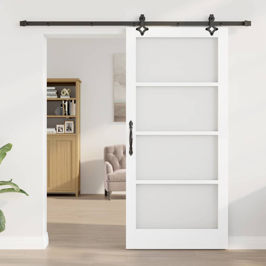 Sliding Door Other Manual White 36.6 x 79.5 in Wood and metal