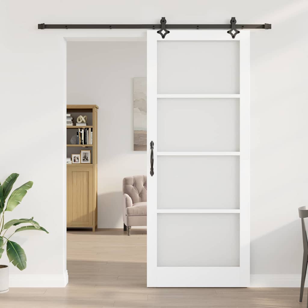 Sliding Door Other Manual White 36.6 x 91.3 in Wood and metal