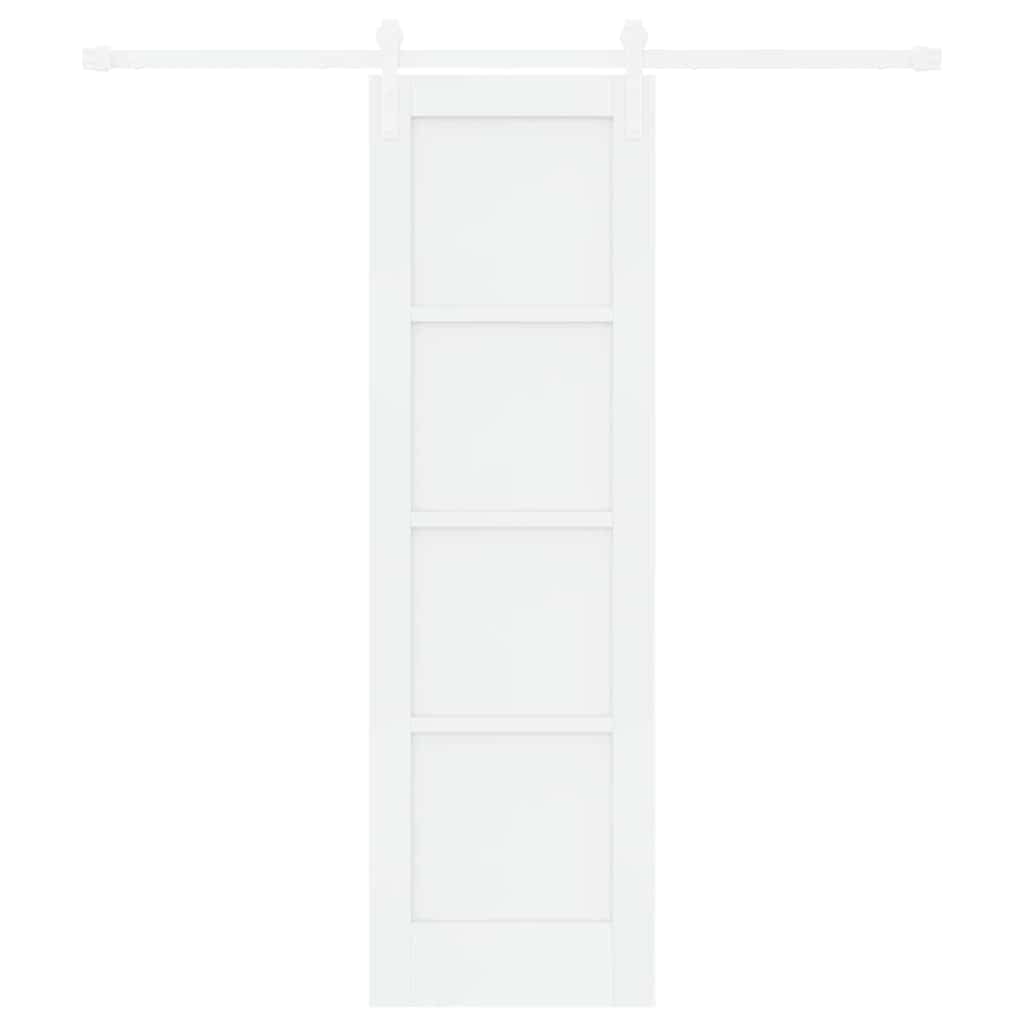 Sliding Door White 24 x 78.2 in Solid pine wood and steel