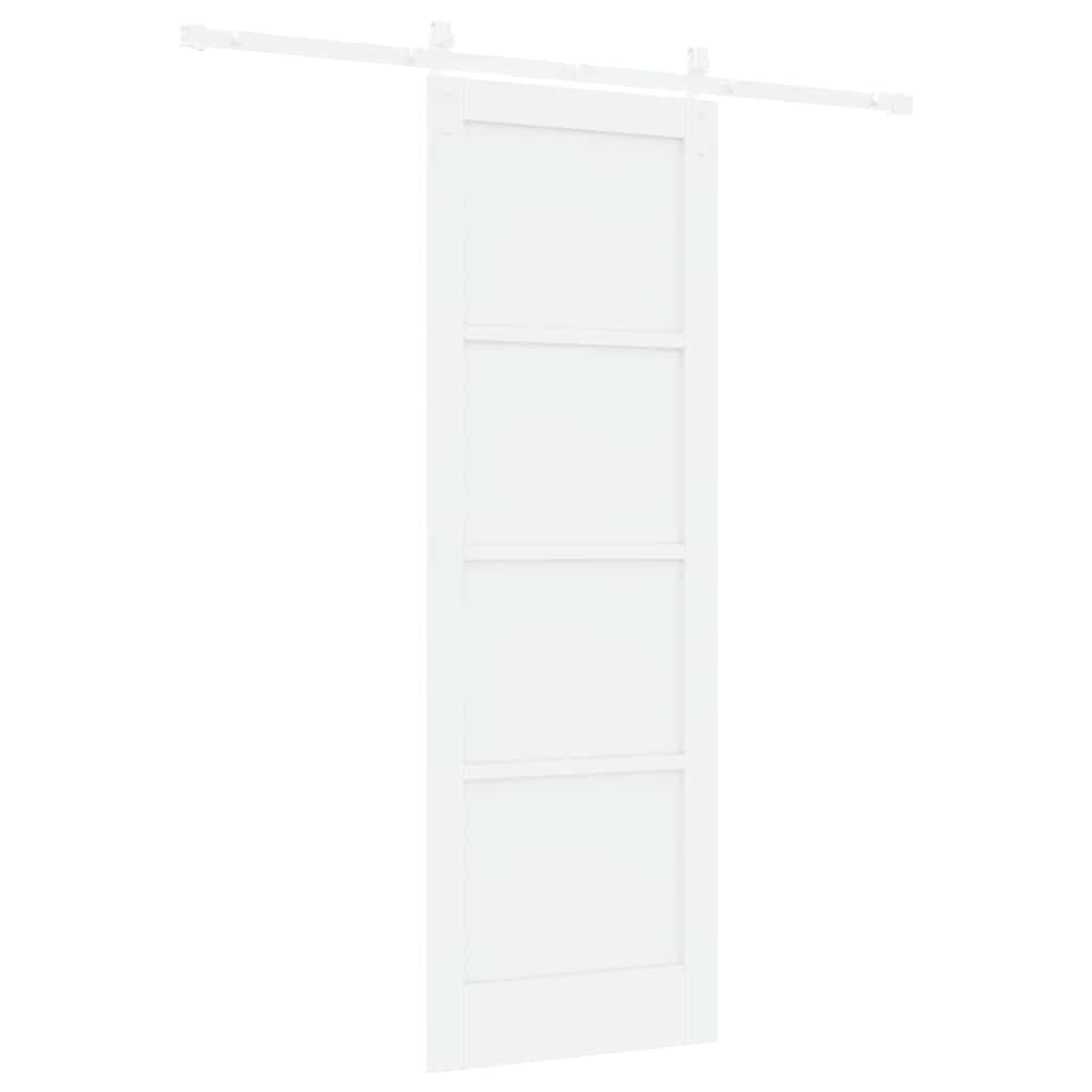 Sliding Door White 28.9 x 83.1 in Solid pine wood and steel