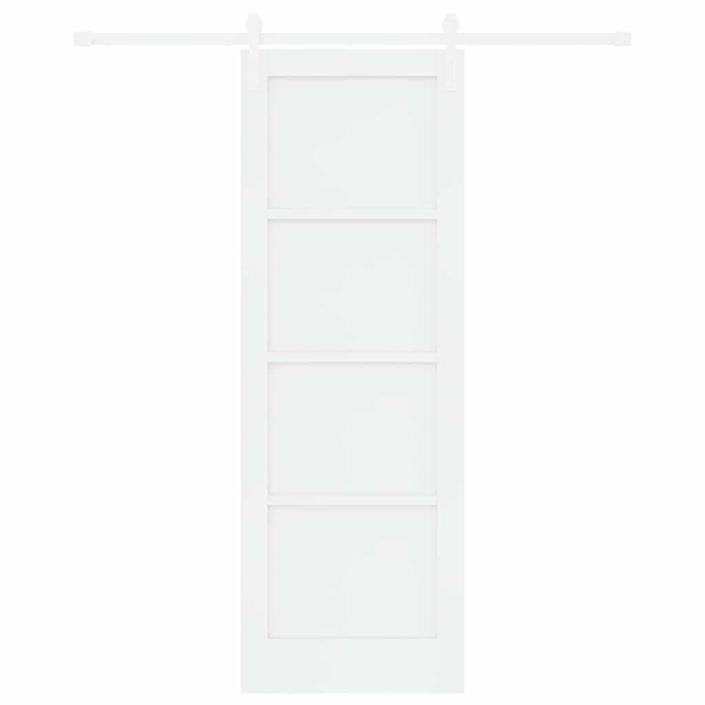 Sliding Door White 28.9 x 83.1 in Solid pine wood and steel