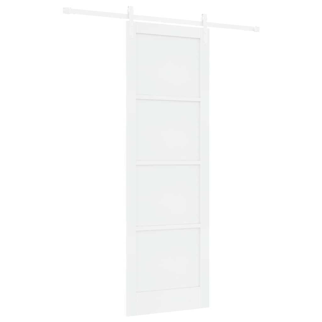 Sliding Door White 30.7 x 91.3 in Solid pine wood and steel