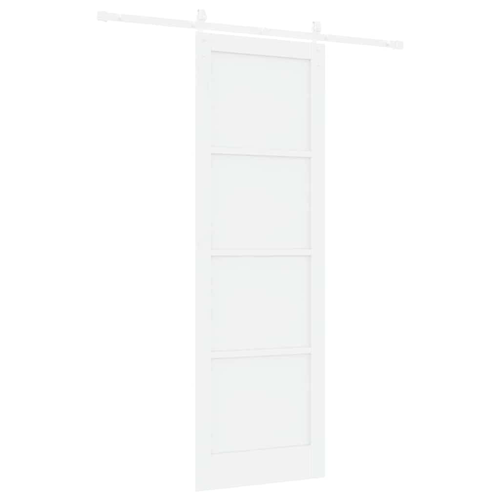 Sliding Door White 30.7 x 91.3 in Solid pine wood and steel