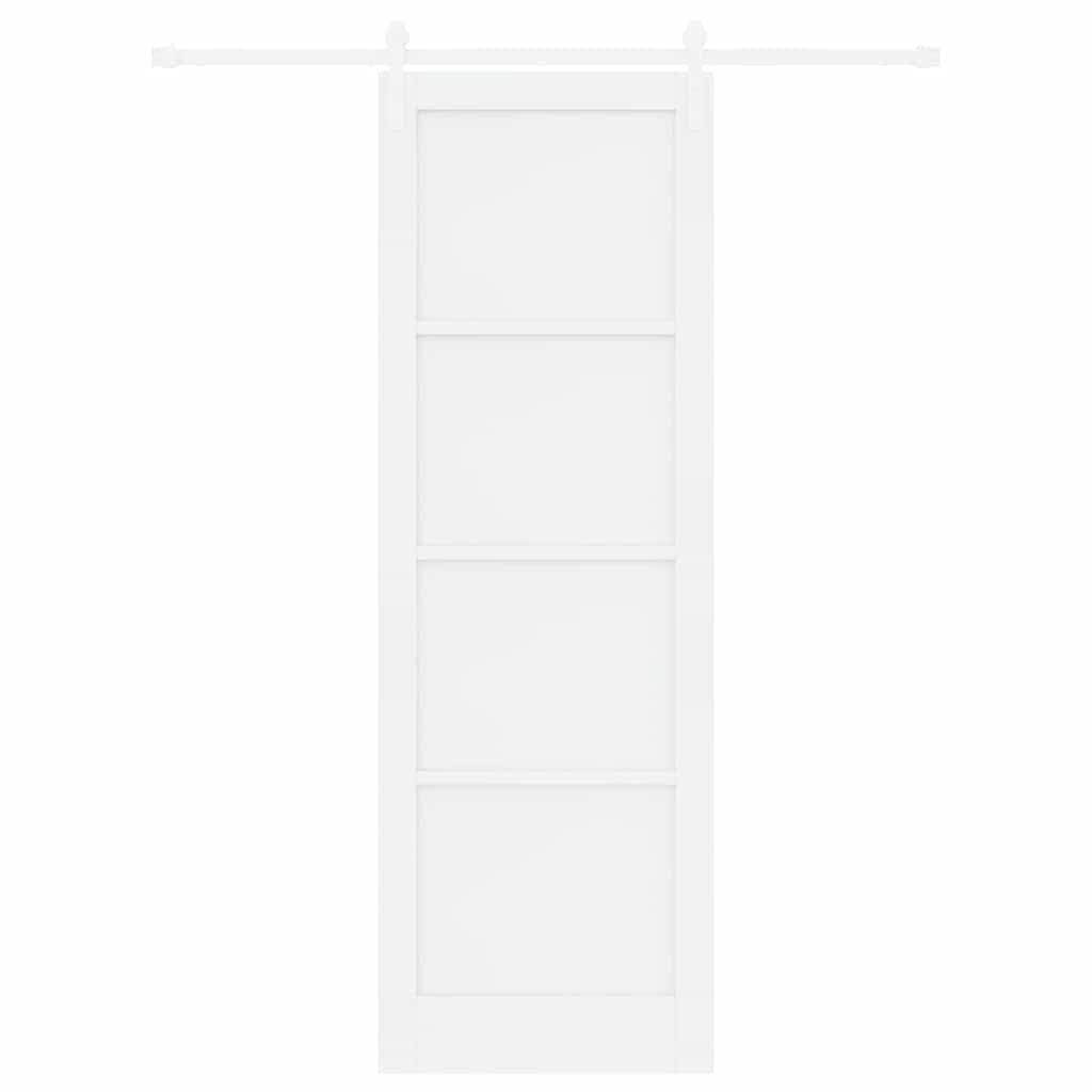 Sliding Door White 30.7 x 91.3 in Solid pine wood and steel