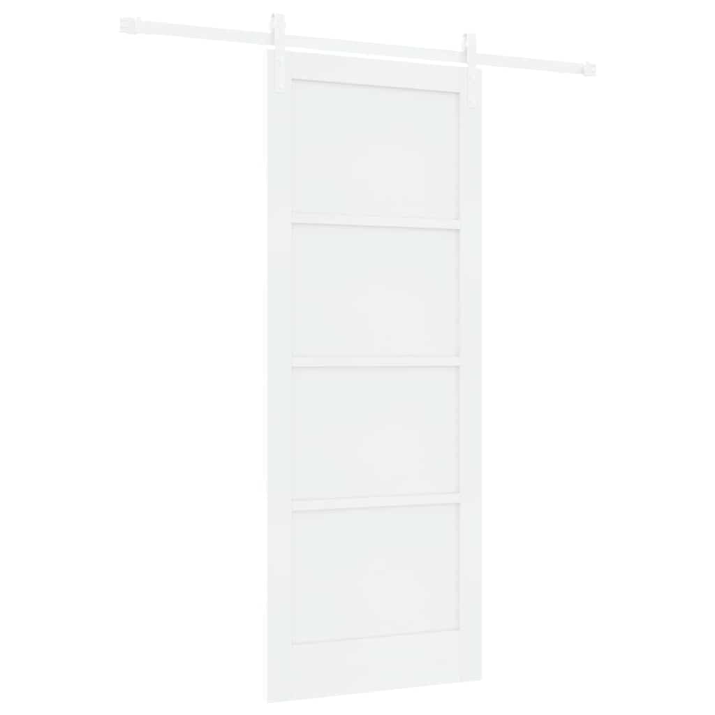 Sliding Door White 32.7 x 83.1 in Solid pine wood and steel