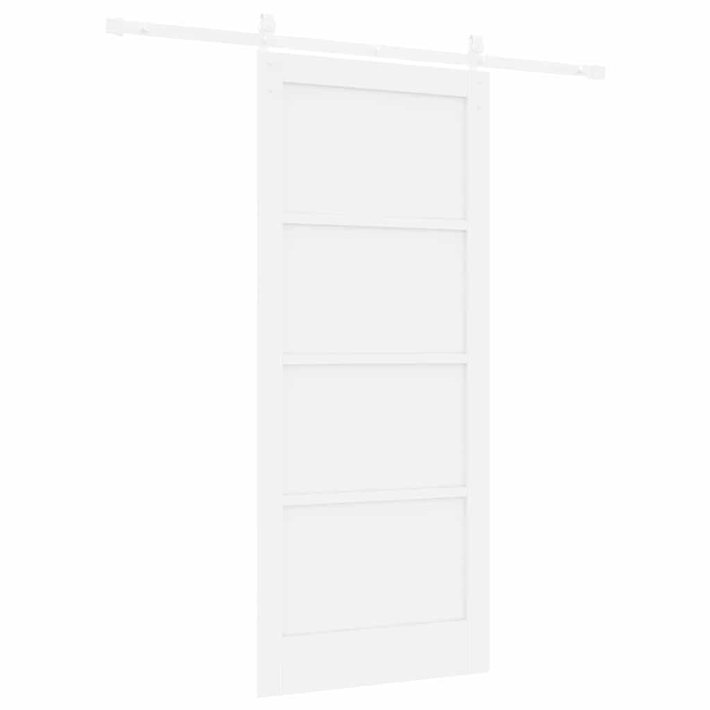 Sliding Door White 33.9 x 78.1 in Solid pine wood and steel