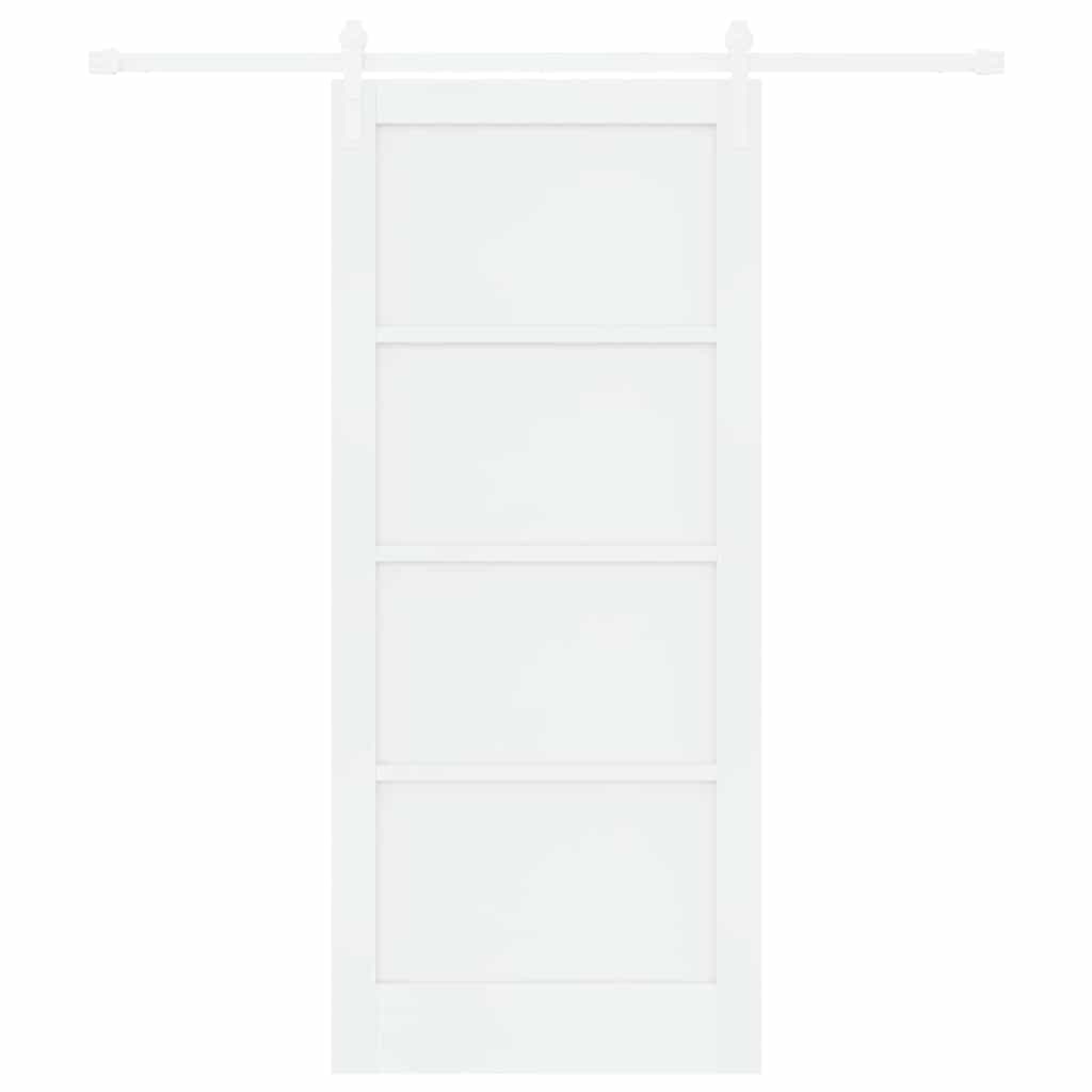 Sliding Door White 33.9 x 78.1 in Solid pine wood and steel