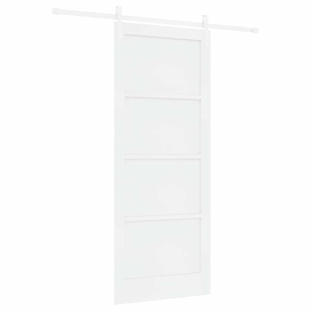 Sliding Door White 33.9 x 83.1 in Solid pine wood and steel