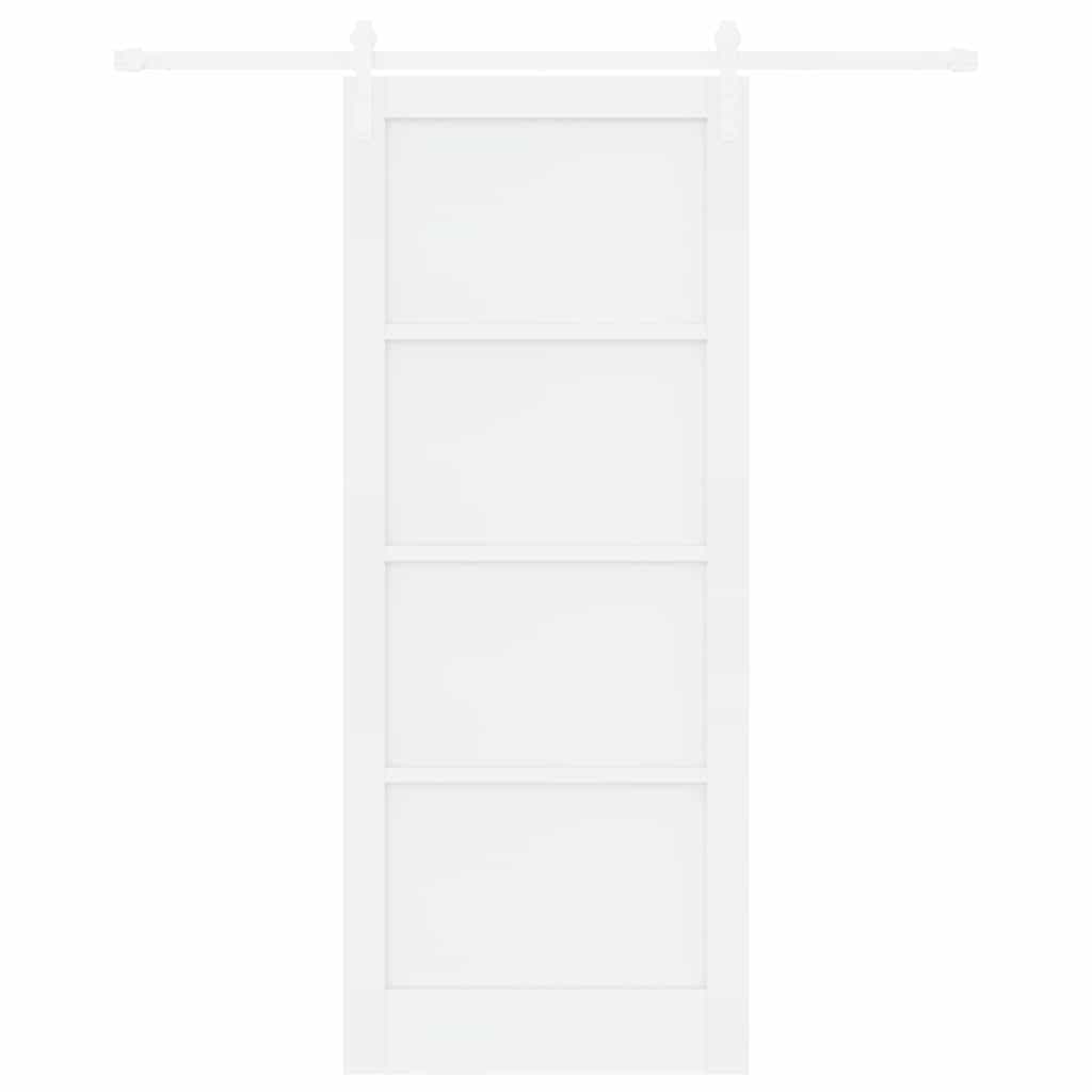 Sliding Door White 33.9 x 83.1 in Solid pine wood and steel