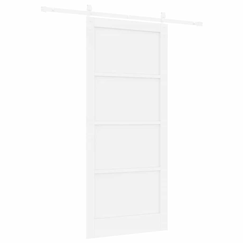 Sliding Door White 36.6 x 83.1 in Solid pine wood and steel