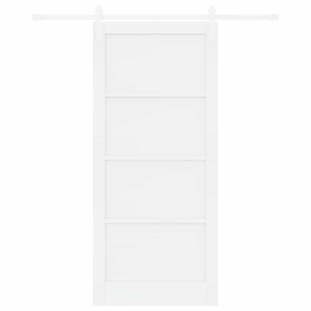 Sliding Door White 36.6 x 83.1 in Solid pine wood and steel