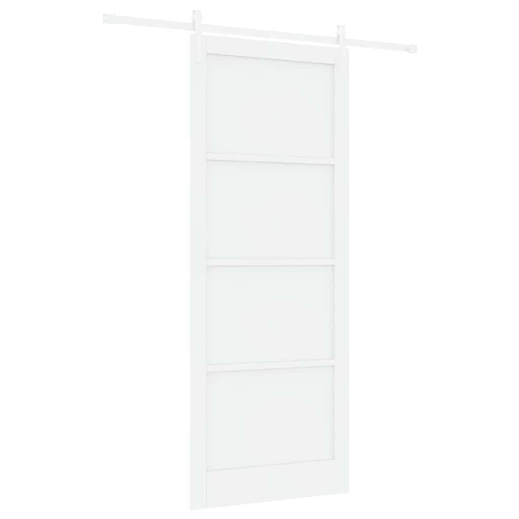 Sliding Door White 36.6 x 91.3 in Solid pine wood and steel