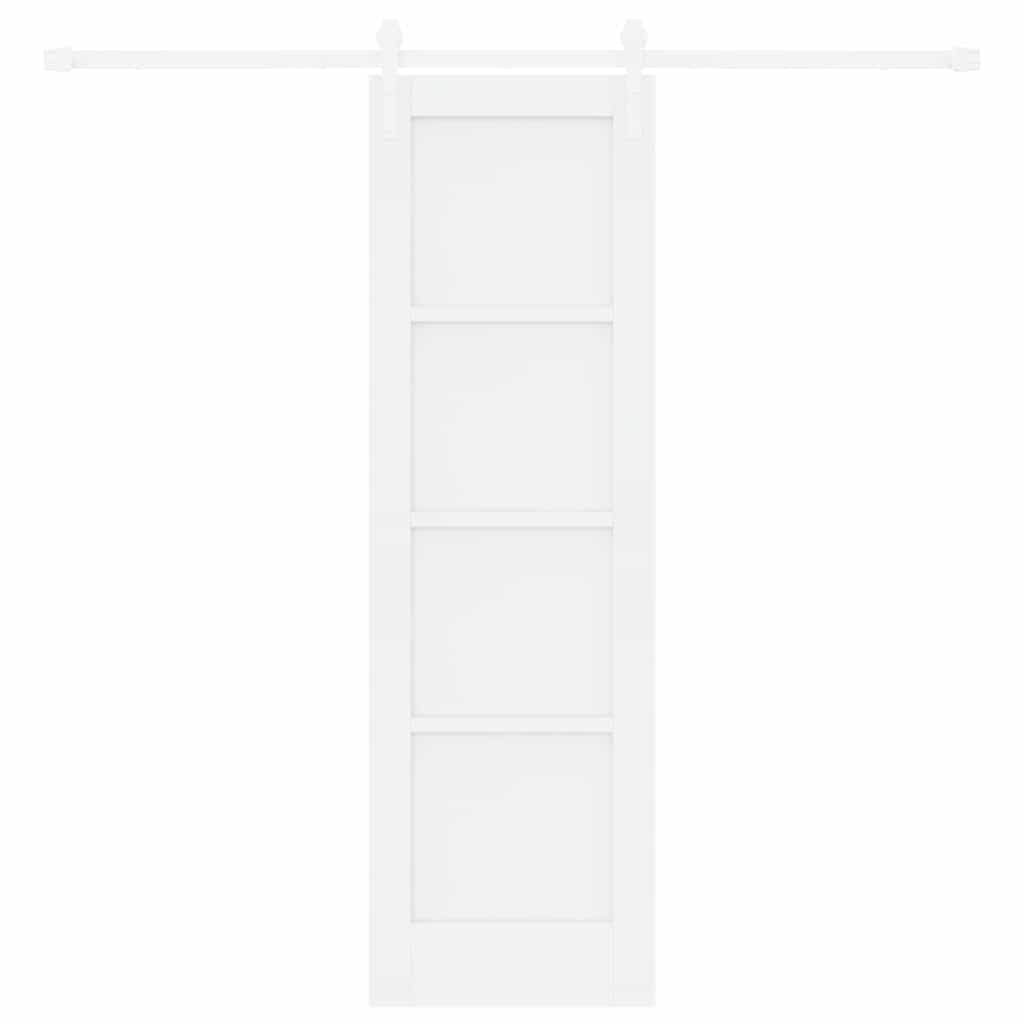 Sliding Door White 24 x 78.2 in Solid pine wood and steel