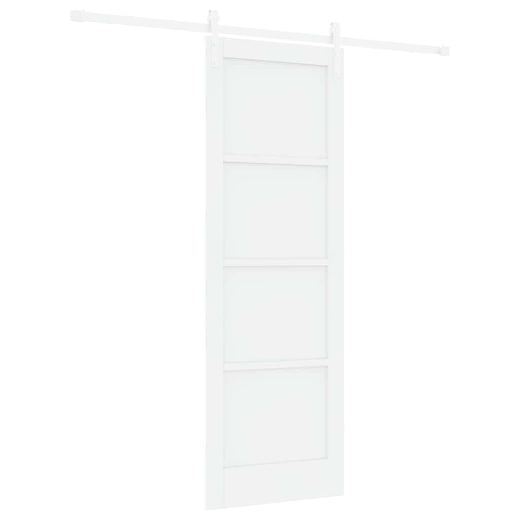 Sliding Door White 28.9 x 83.1 in Solid pine wood and steel