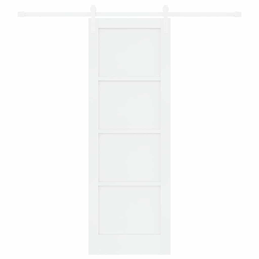Sliding Door White 28.9 x 83.1 in Solid pine wood and steel