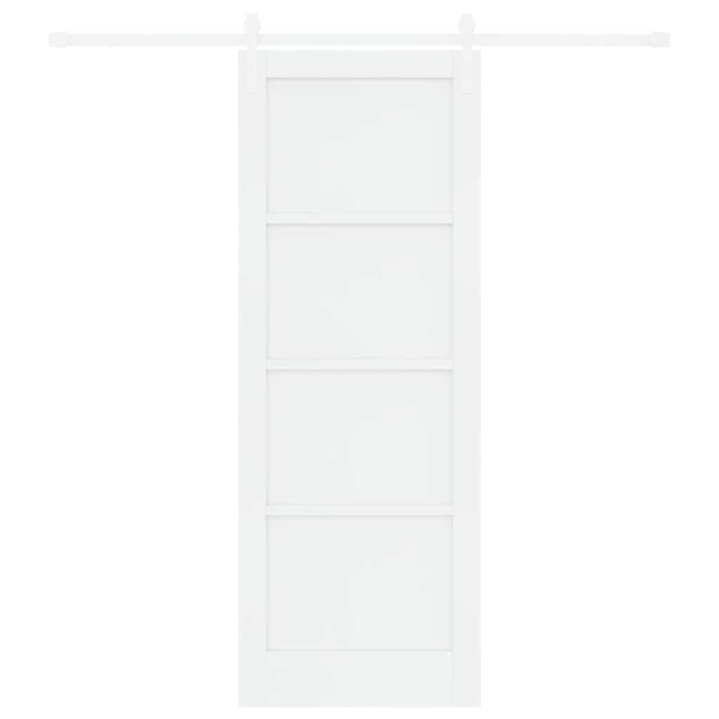 Sliding Door White 30.7 x 83.1 in Solid pine wood and steel