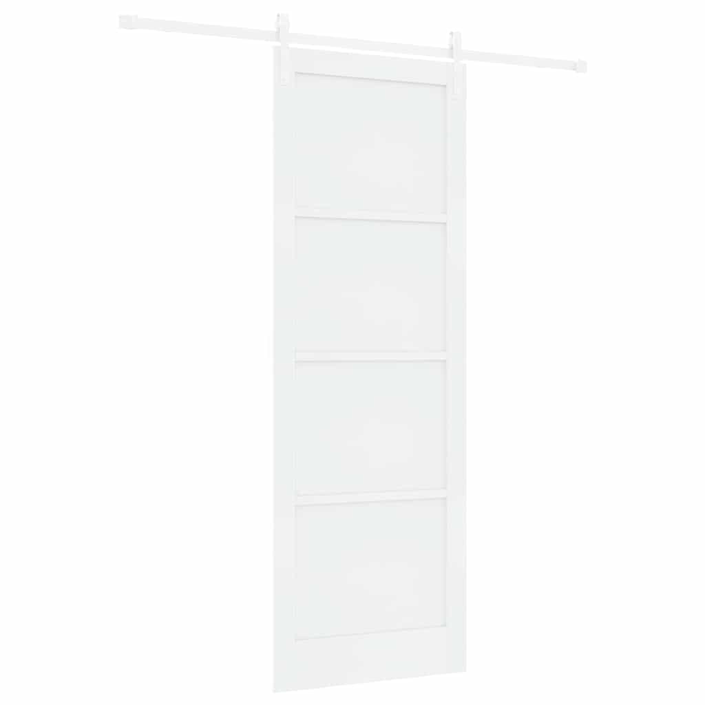 Sliding Door White 32.7 x 91.4 in Solid pine wood and steel