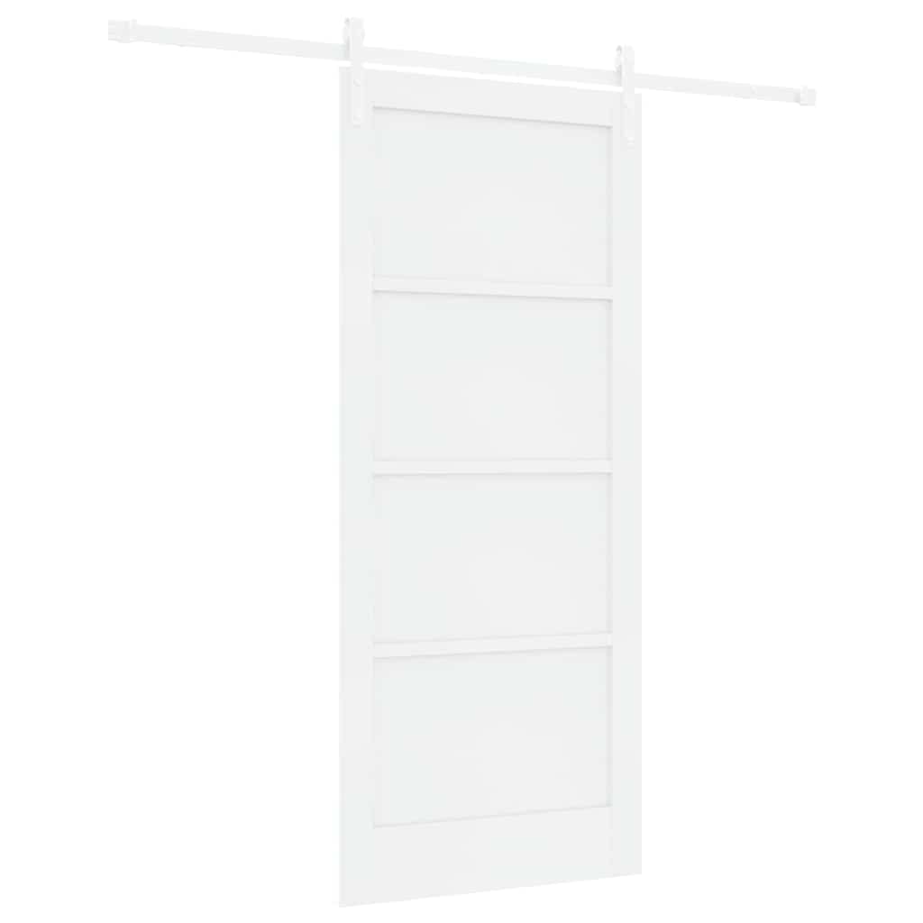 Sliding Door White 33.9 x 78.1 in Solid pine wood and steel