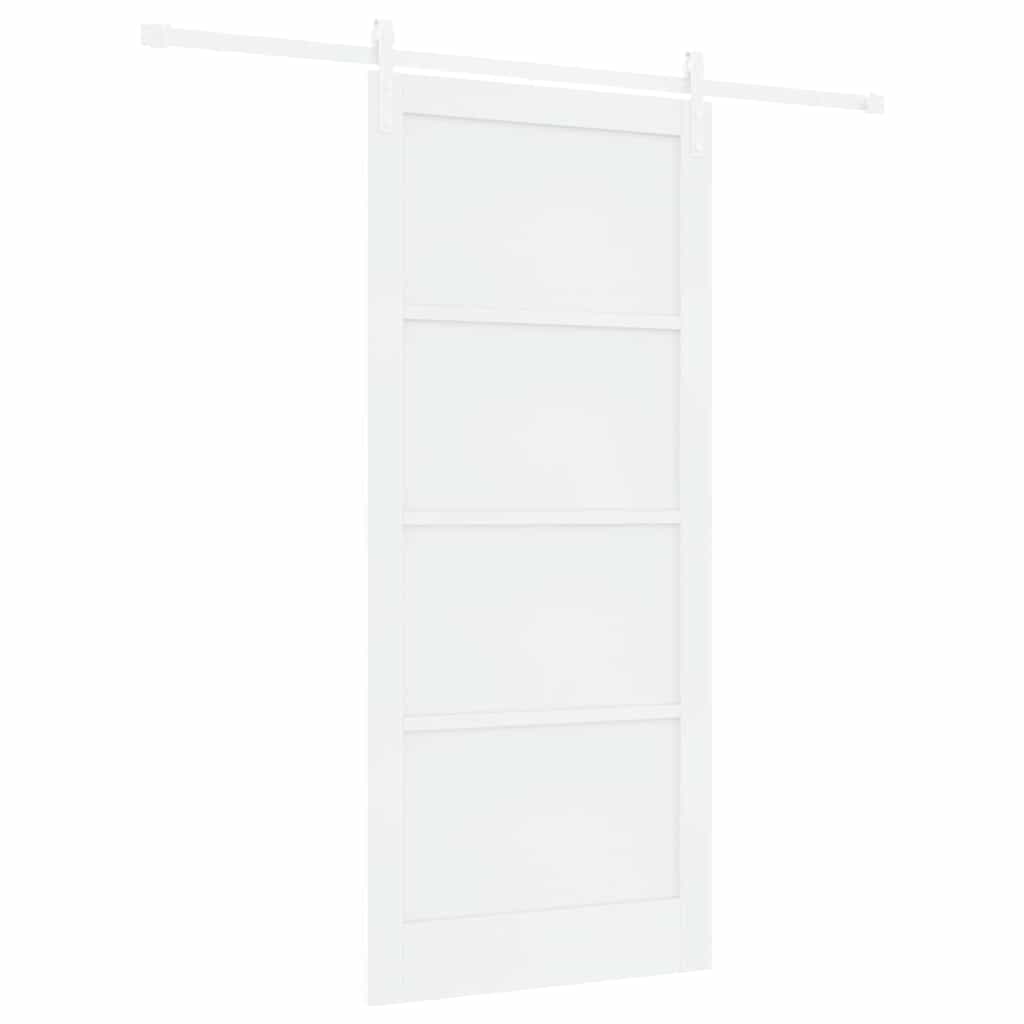 Sliding Door White 36.6 x 83.1 in Solid pine wood and steel