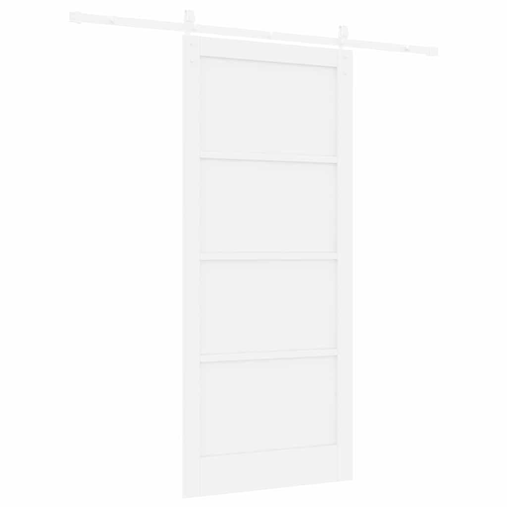 Sliding Door White 36.6 x 83.1 in Solid pine wood and steel