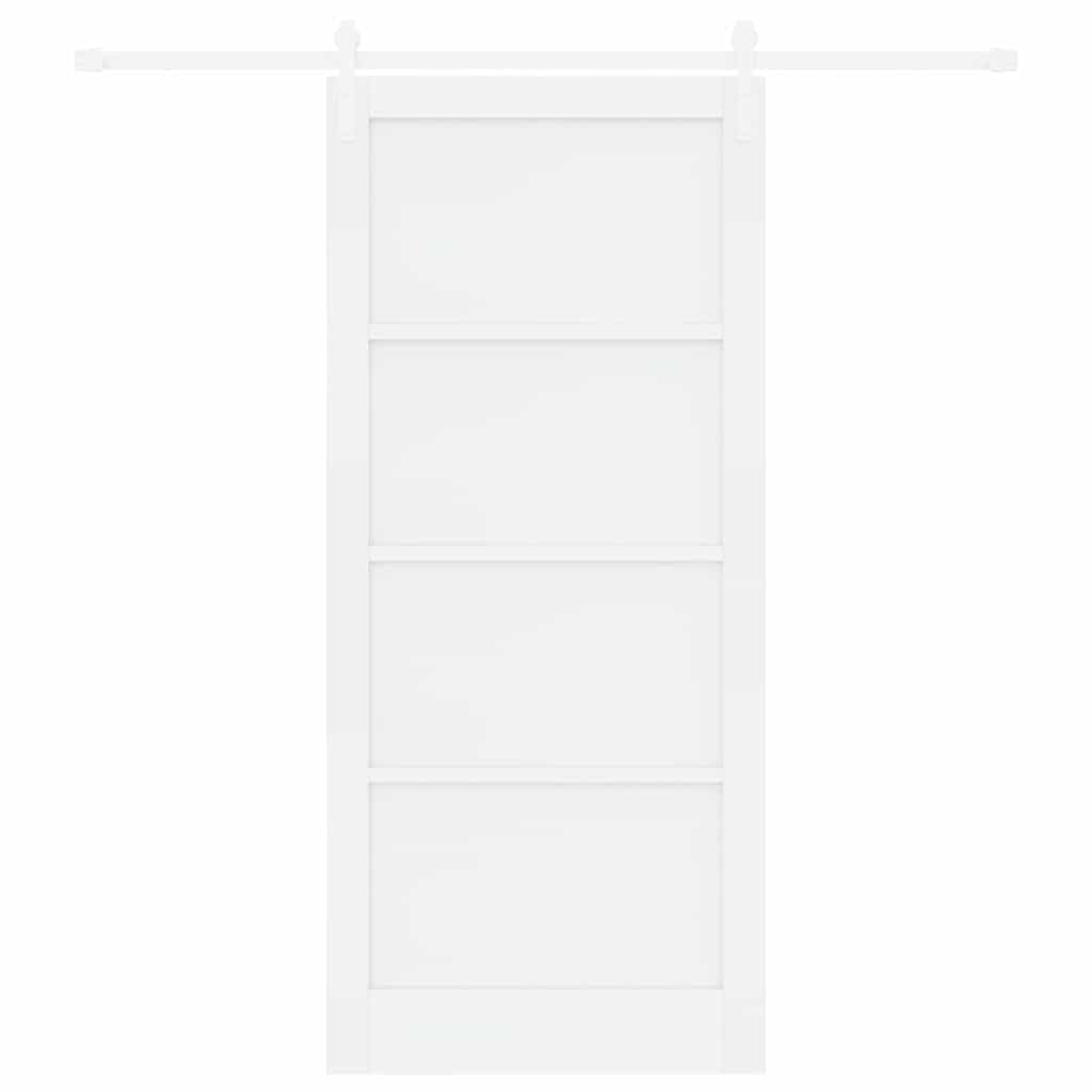 Sliding Door White 36.6 x 83.1 in Solid pine wood and steel