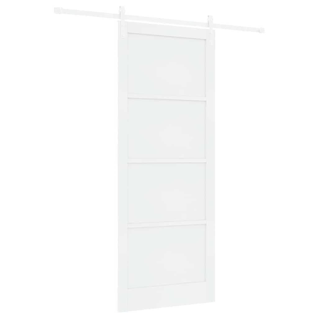 Sliding Door White 36.6 x 91.3 in Solid pine wood and steel