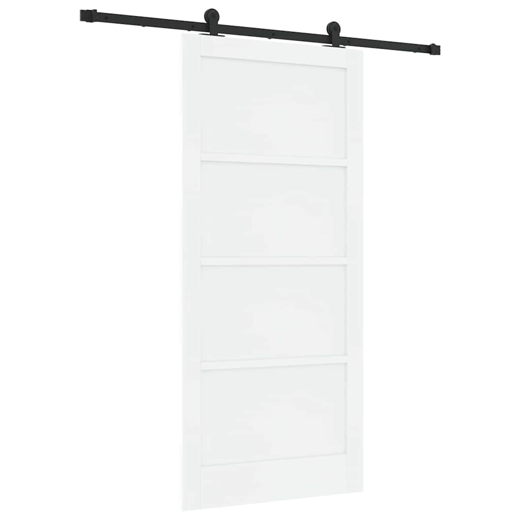 Sliding Door Set Manual White and black 36.6 x 79.5 in