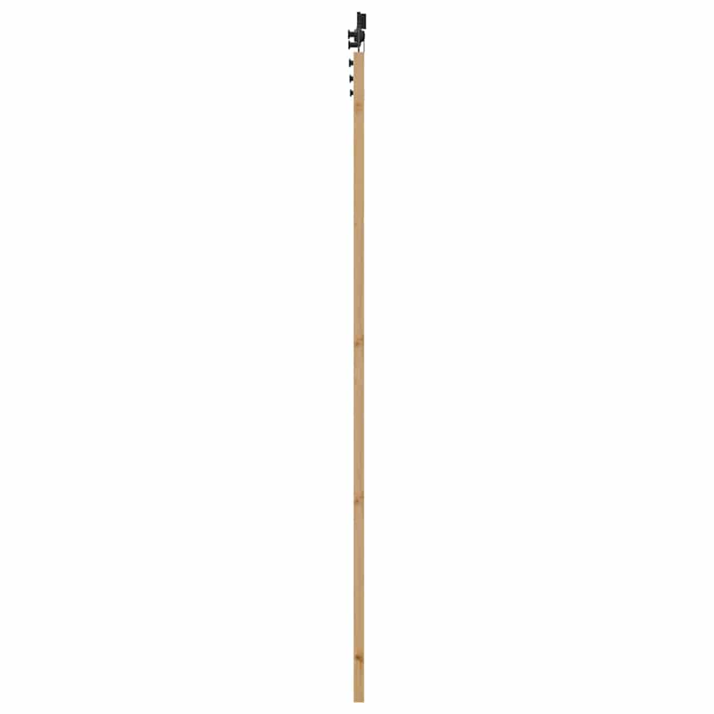 Sliding Door Set Manual natural and black 36.6 x 91.3 in