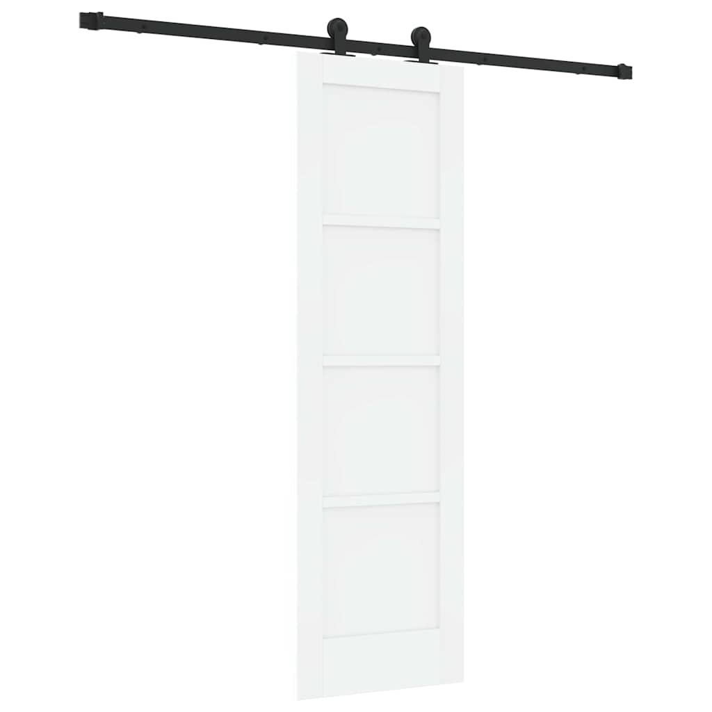 Sliding Door Set Manual White and black 24 x 78.2 in