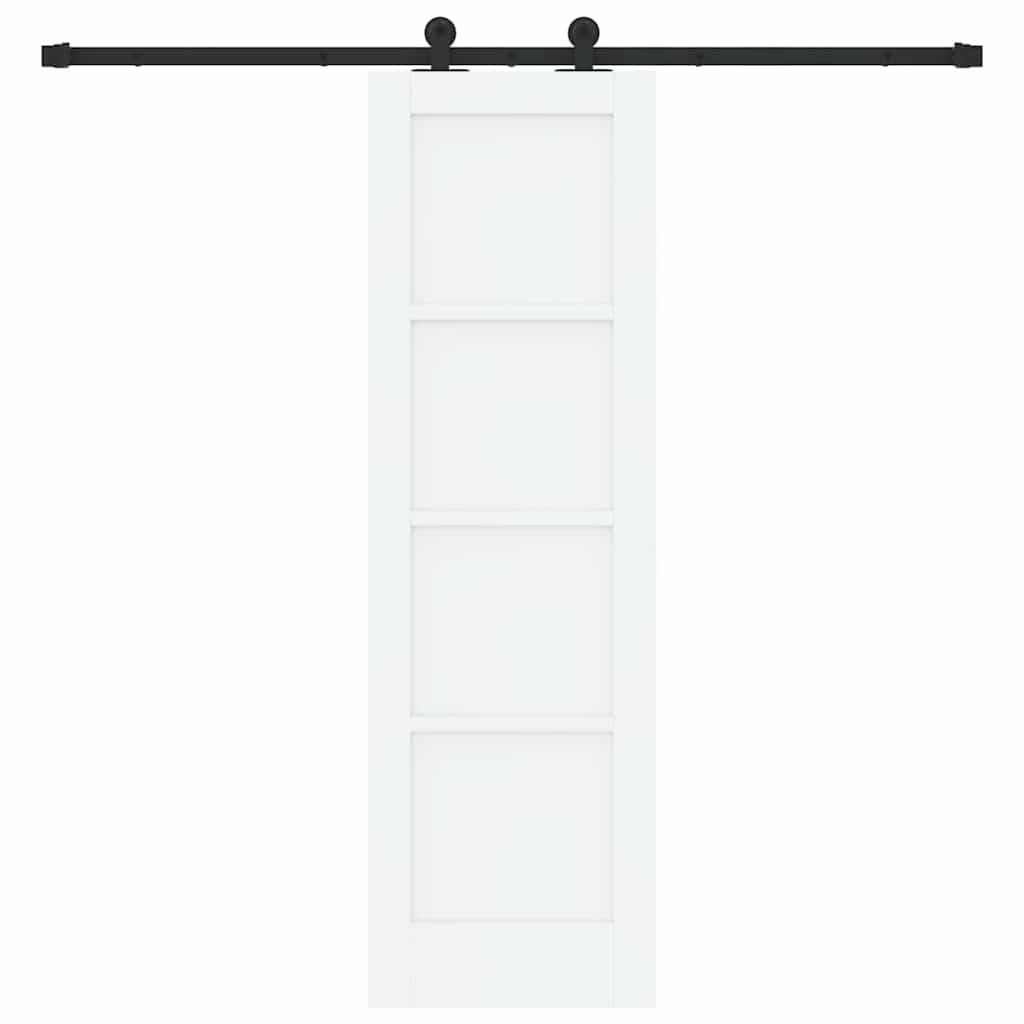 Sliding Door Set Manual White and black 24 x 78.2 in