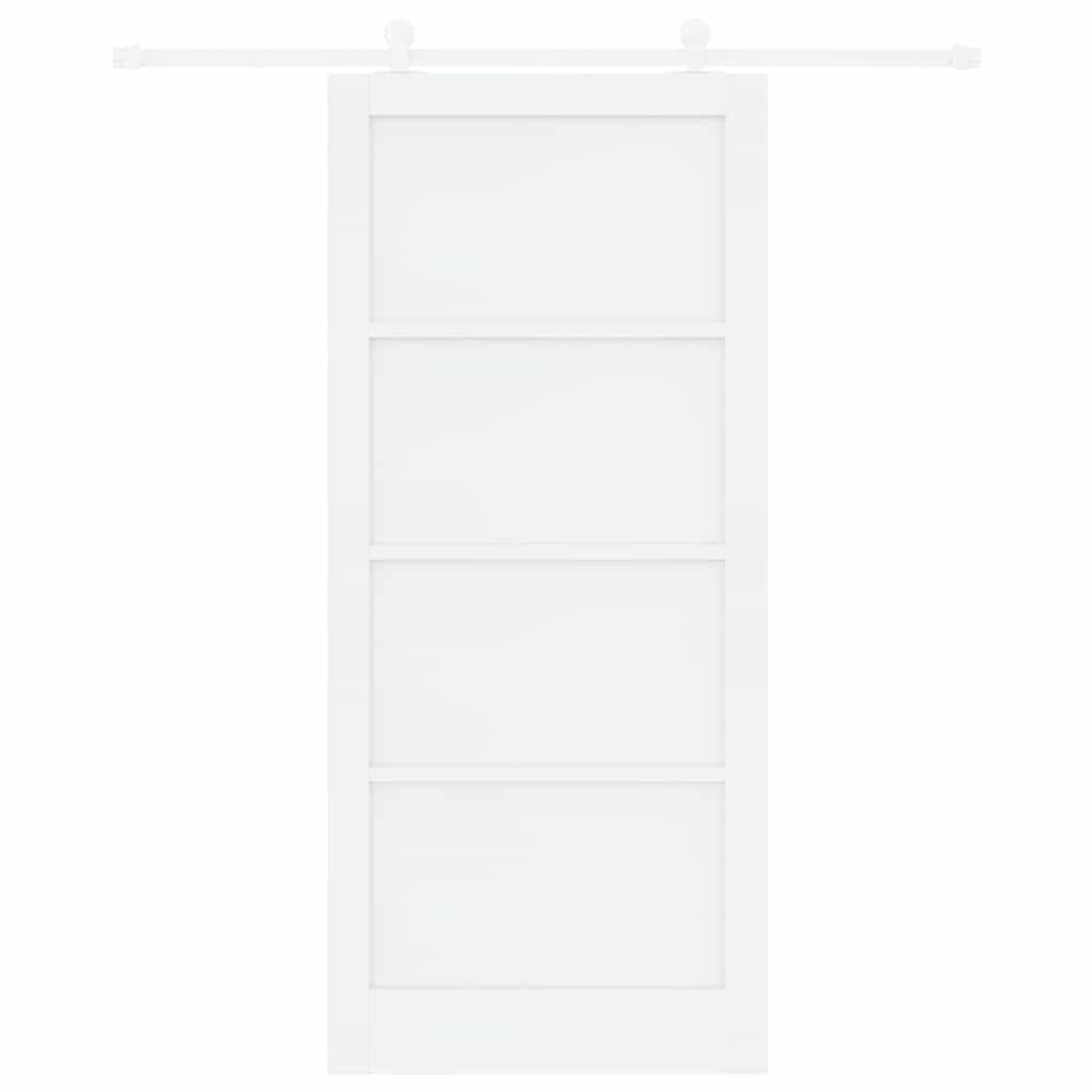 Sliding Door Set Manual ORKDAL White 36.6 x 83.1 in
