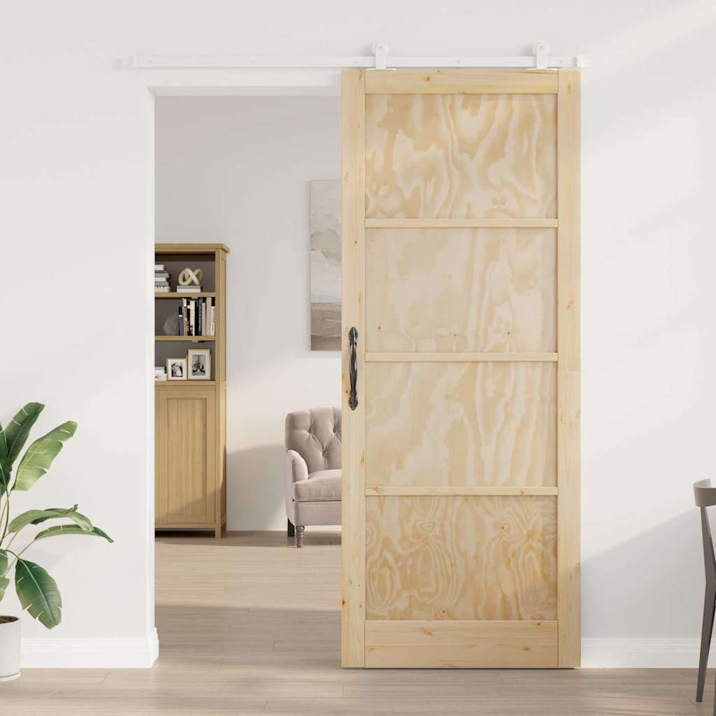 Sliding Door Set Manual ORKDAL Natural and white 36.6 x 91.3 in