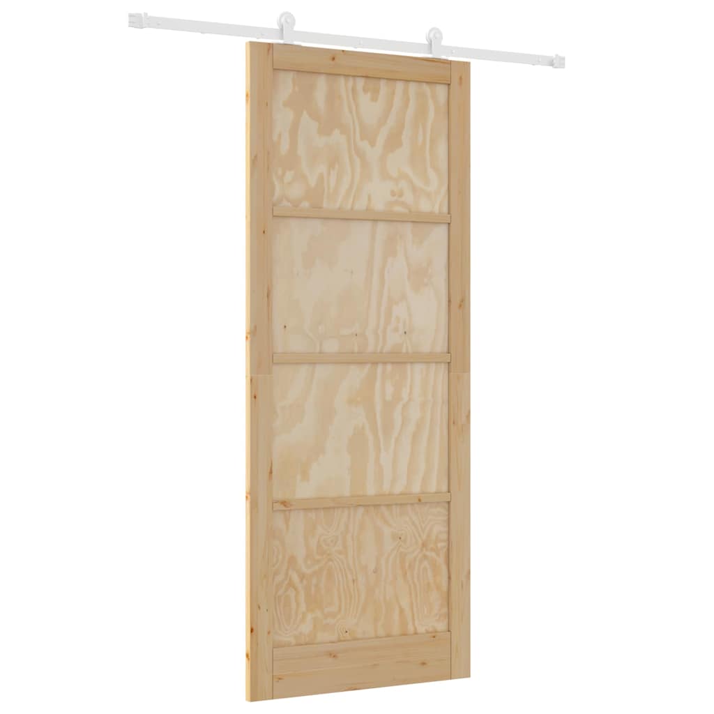 Sliding Door Set Manual ORKDAL Natural and white 36.6 x 91.3 in