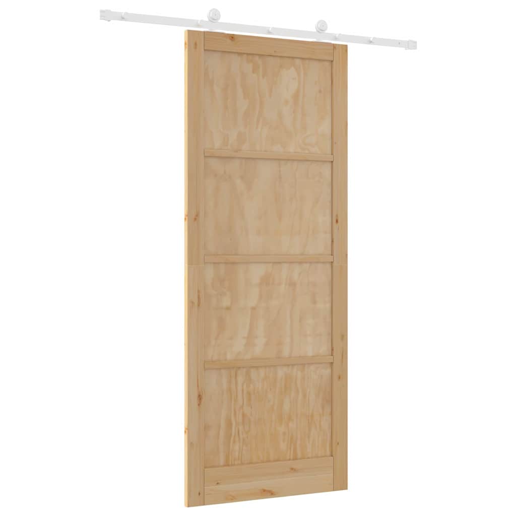 Sliding Door Set Manual ORKDAL Natural and white 36.6 x 91.3 in